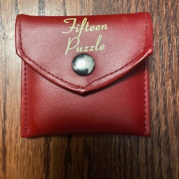 VINTAGE Fifteen Puzzle in Travel Pocket Case Metal and Enamel BINARY ARTS CORP - Picture 4 of 4